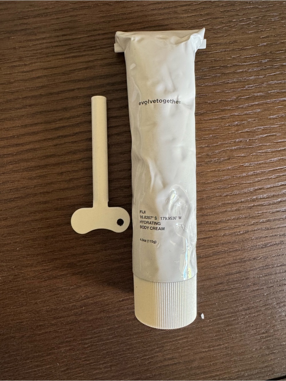 Evolve Together Fiji Hydrating Body Cream 4 oz + Tube Key